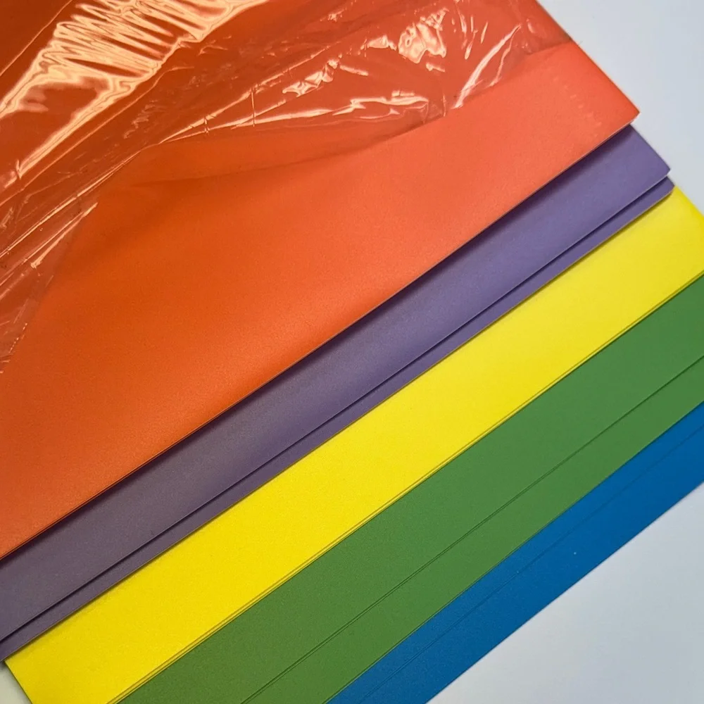 Colorful Set of Plastic Folders